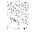 Whirlpool YCEM2760TQ1 top and console parts diagram