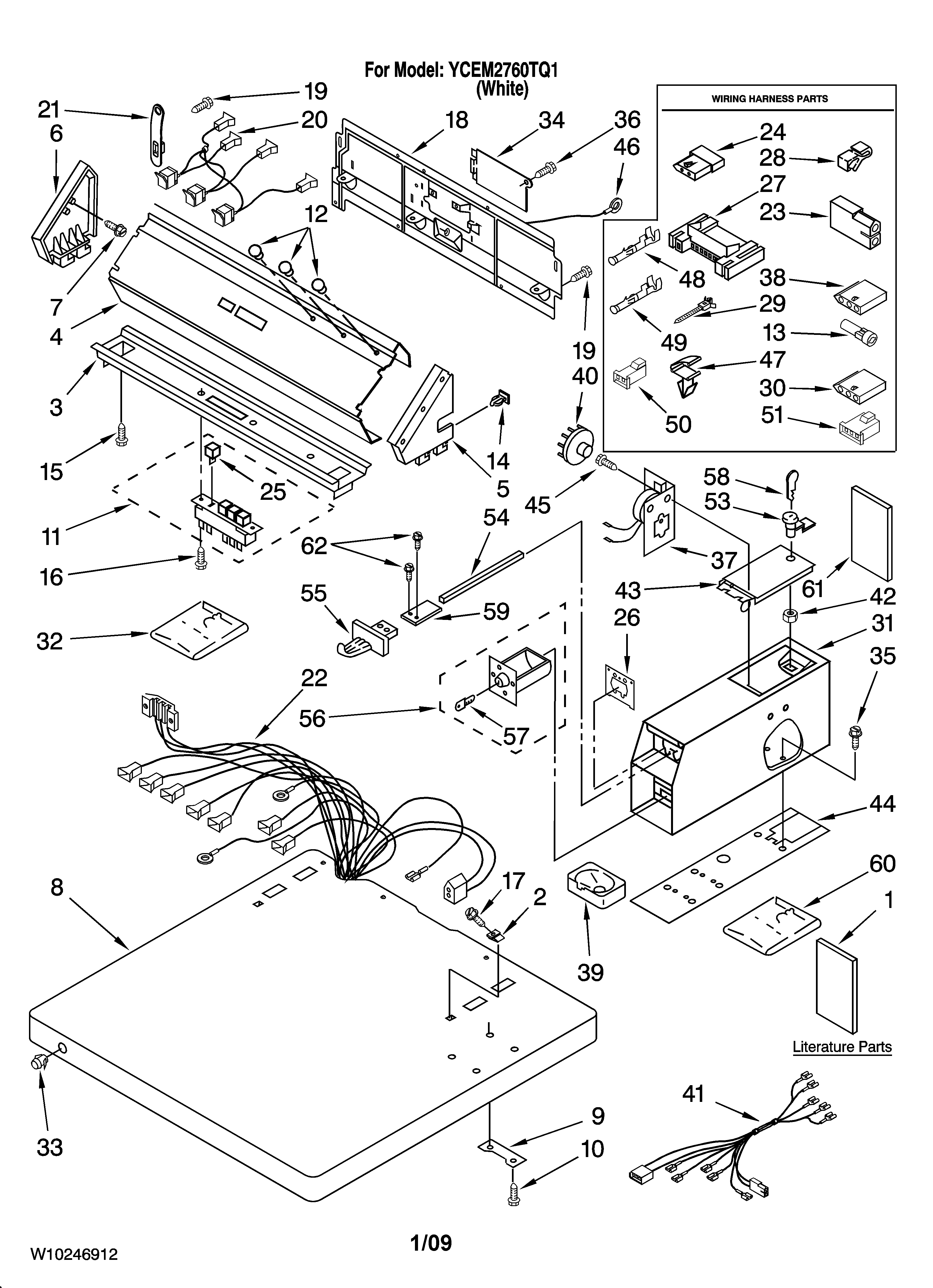 Top and console parts