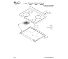 Whirlpool YWFE301LVB0 cooktop parts diagram