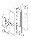Refrigerator door parts