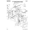 Maytag MHWZ600TB02 top and cabinet parts diagram