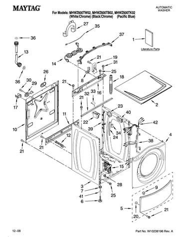 Top and cabinet parts