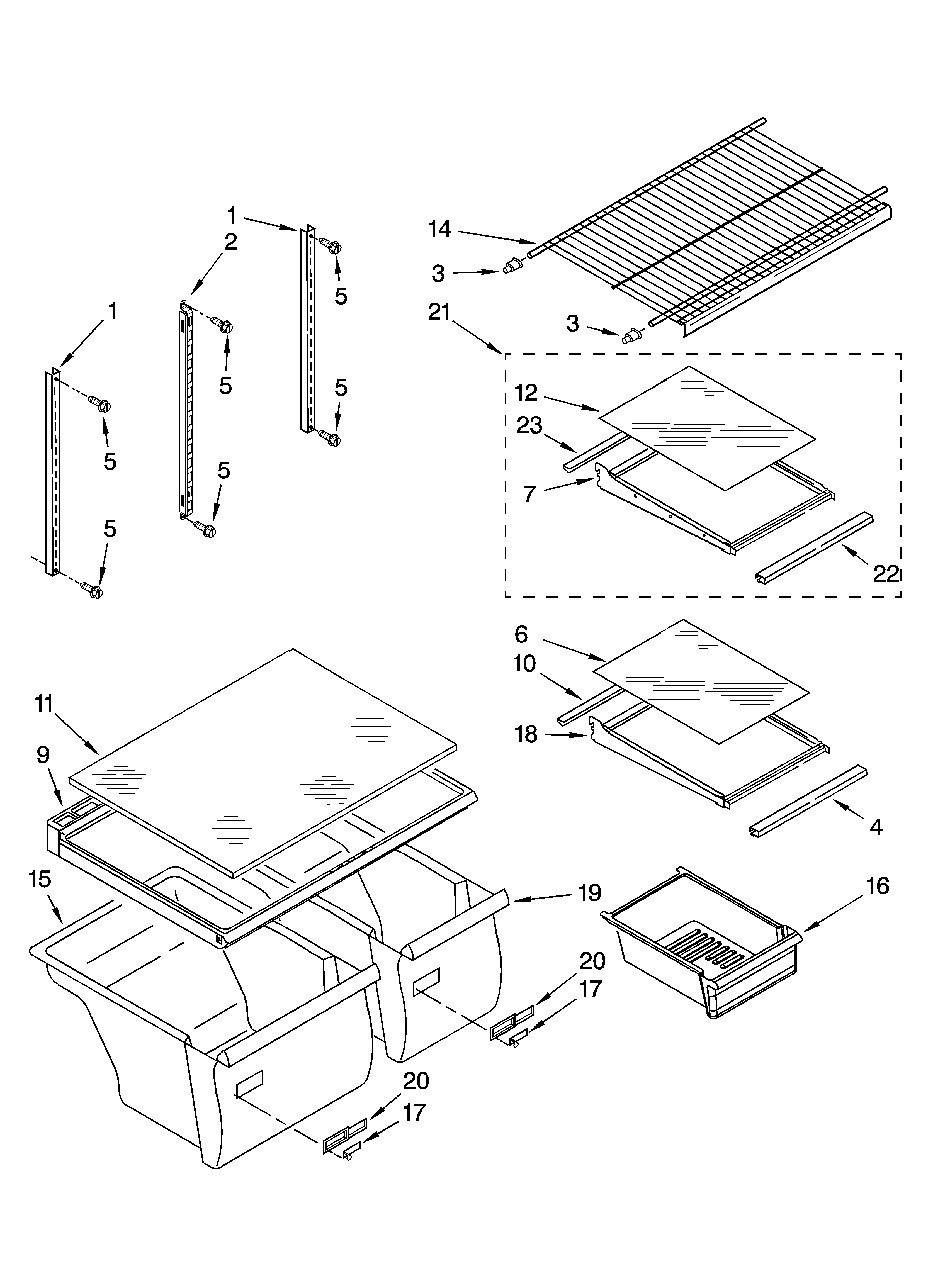 SHELF PARTS