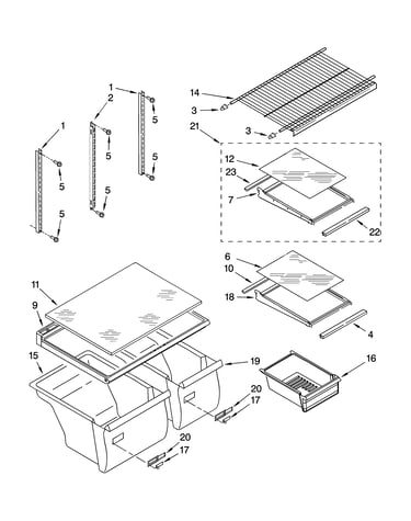 Shelf parts