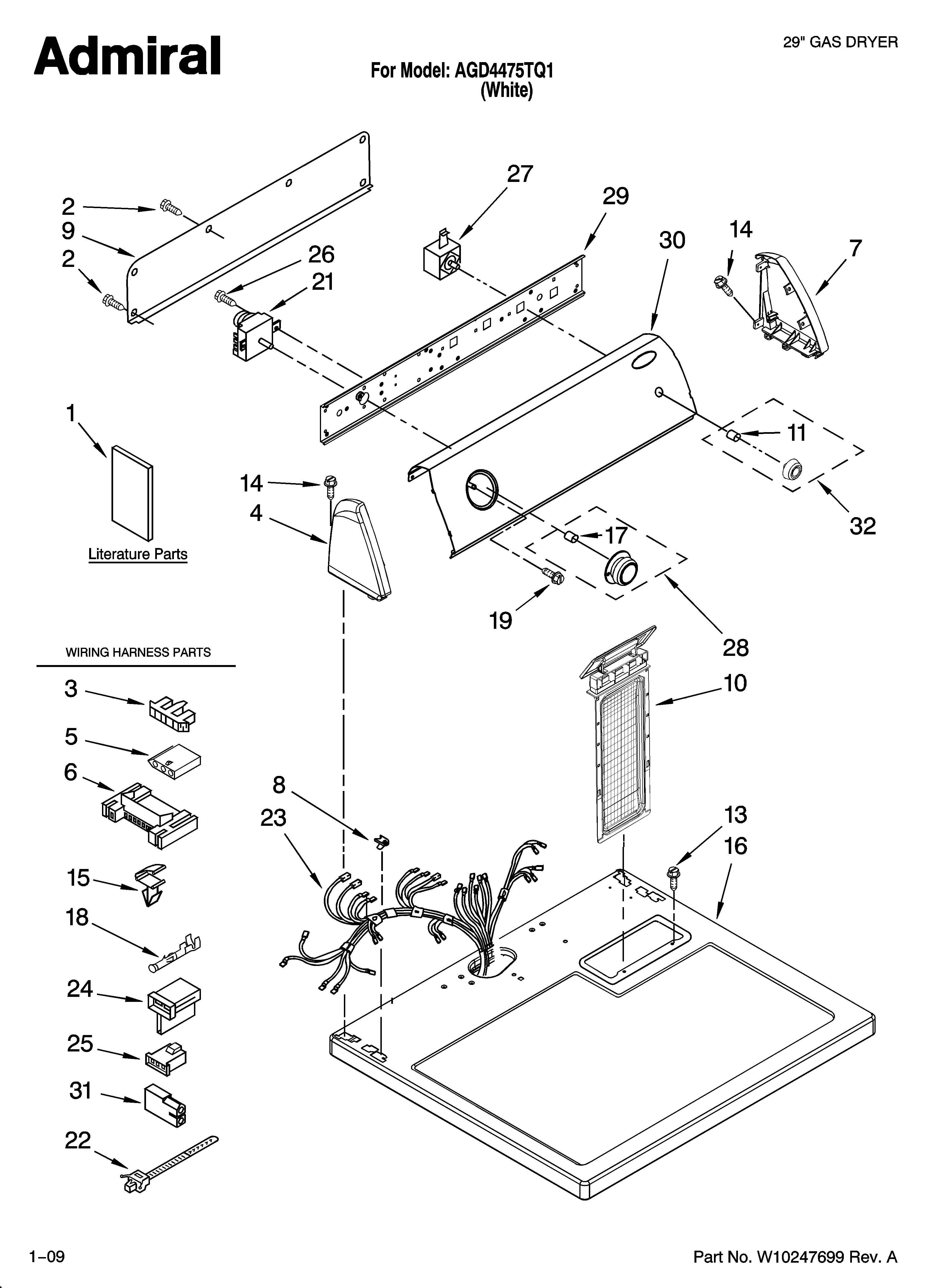 TOP AND CONSOLE PARTS