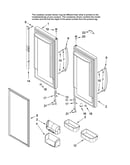 Refrigerator door parts