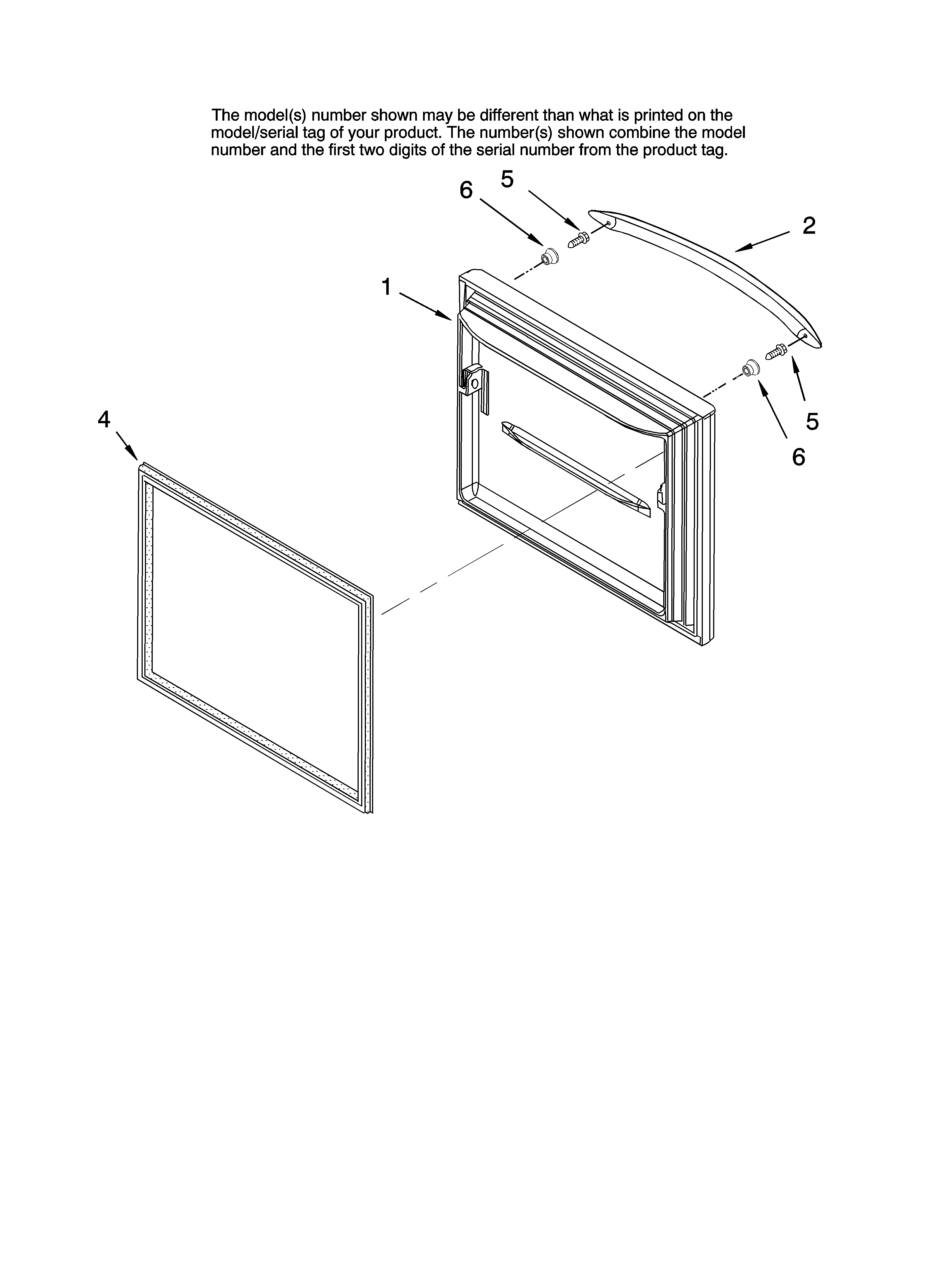 Freezer door parts