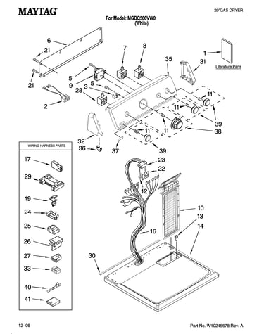 Top and console parts