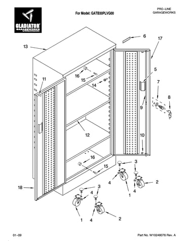 Tall gearbox parts