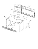 Cabinet and installation parts