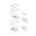 KitchenAid KSSO48FTX03 refrigerator shelf parts diagram