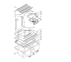 Whirlpool W1TXNMFWT00 shelf parts, optional parts (not included) diagram