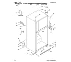 Whirlpool W2RXNMMWL00 cabinet parts diagram