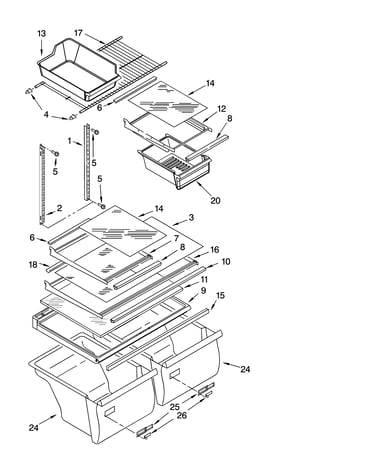 Shelf parts