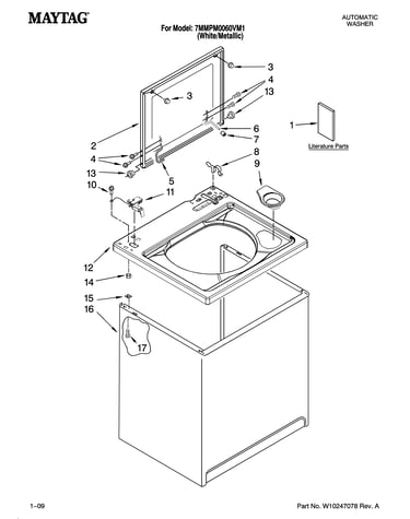 Top and cabinet parts