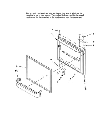 Freezer door parts