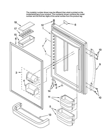 Refrigerator door parts