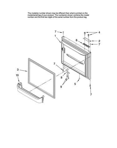 Freezer door parts