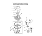 Amana ADB3500AWW0 pump and motor parts diagram