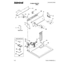 Admiral AED4475TQ1 top and console parts diagram