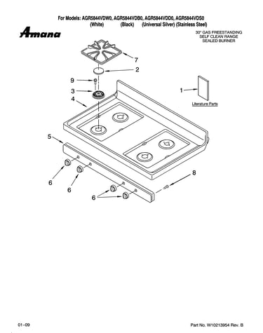 Cooktop parts
