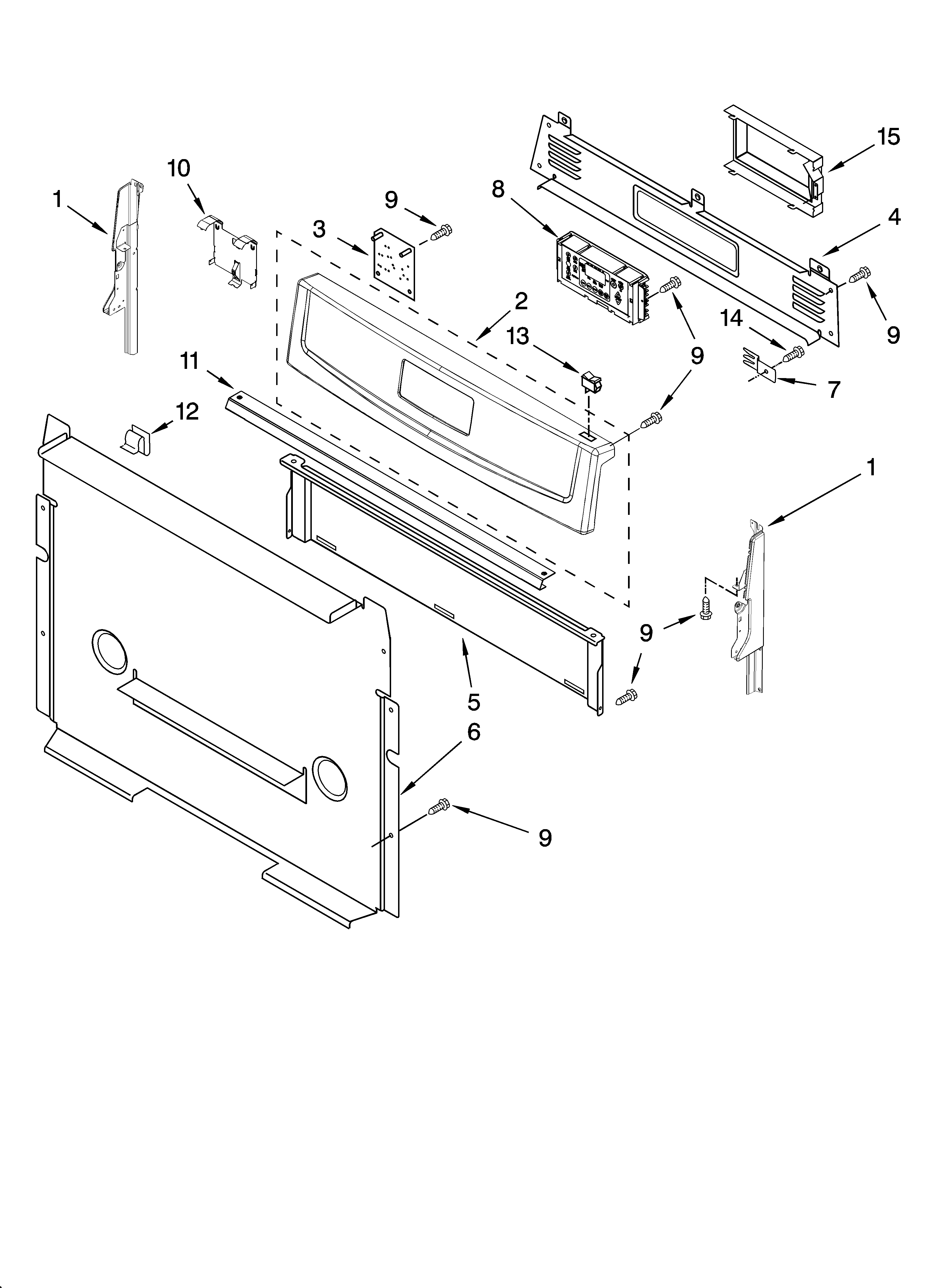 Control panel parts