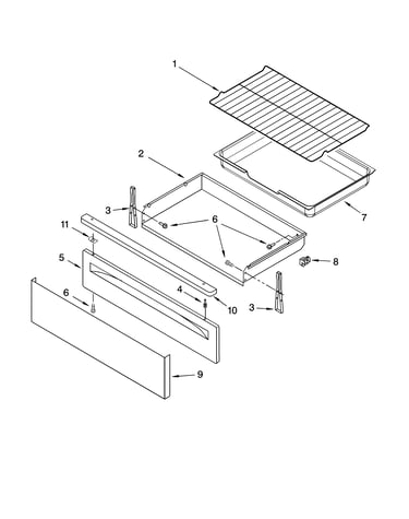 Drawer & broiler parts