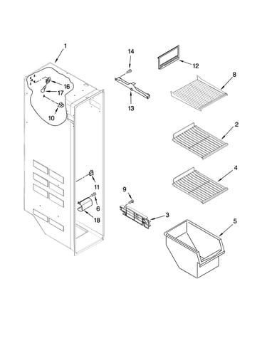 Freezer liner parts
