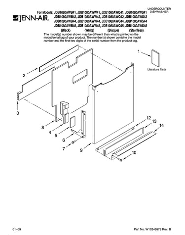 Door and panel parts
