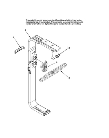 Upper wash and rinse parts, optional parts (not includ