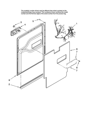 Door and latch parts