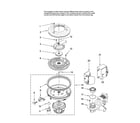Jenn-Air JDB1105AWS0 pump and motor parts diagram