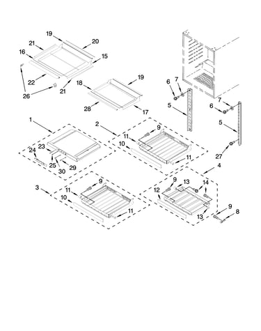 Shelf parts