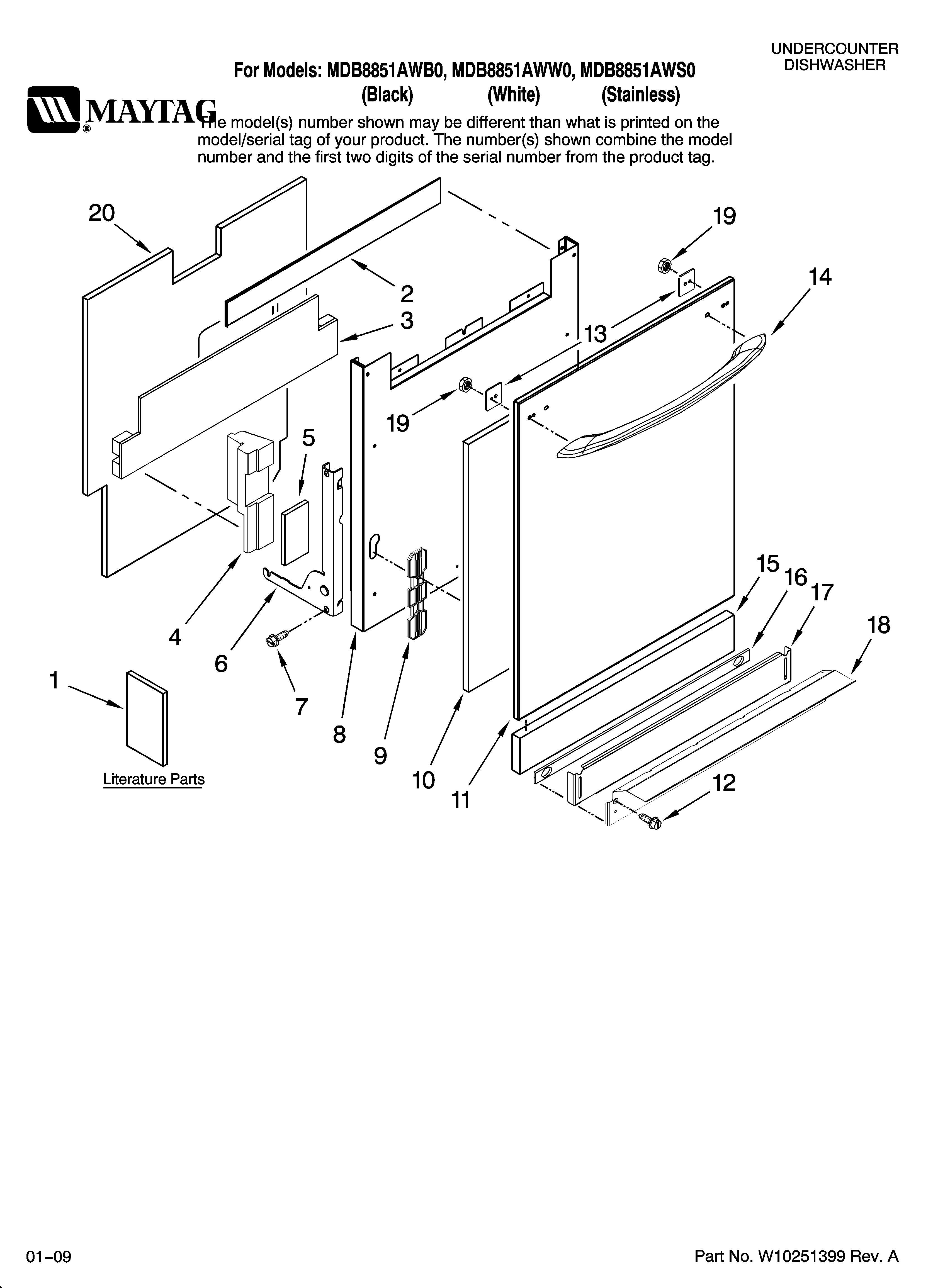 Door and panel parts