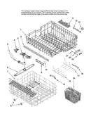 Upper and lower rack parts