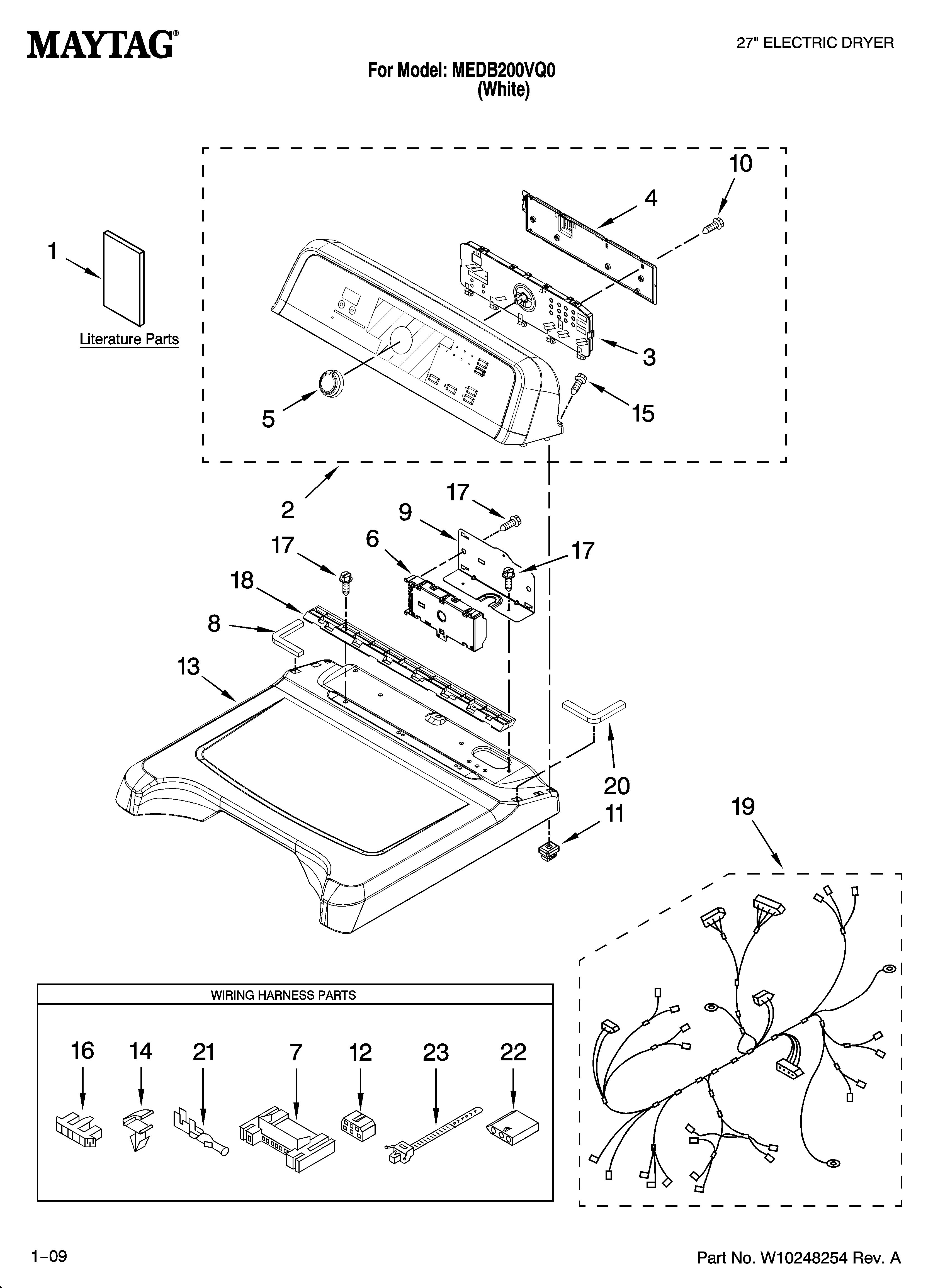 TOP AND CONSOLE PARTS