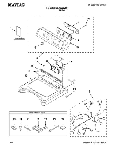 Top and console parts