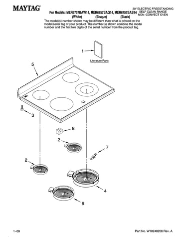 Cooktop parts