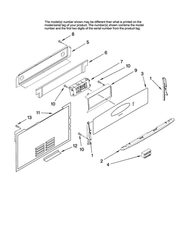 Control panel parts