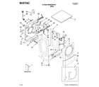 Maytag MHWE300VW10 top and cabinet parts diagram
