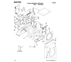 Maytag MHWE500VW01 top and cabinet parts diagram