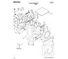 Maytag MHWE500VW10 top and cabinet parts diagram