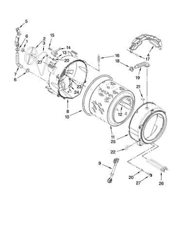 Tub and basket parts