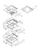 Refrigerator shelf parts