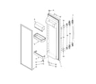 Maytag MSD2542VEW01 refrigerator door parts diagram