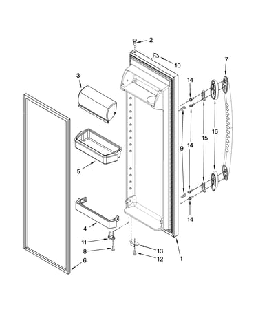 Refrigerator door parts