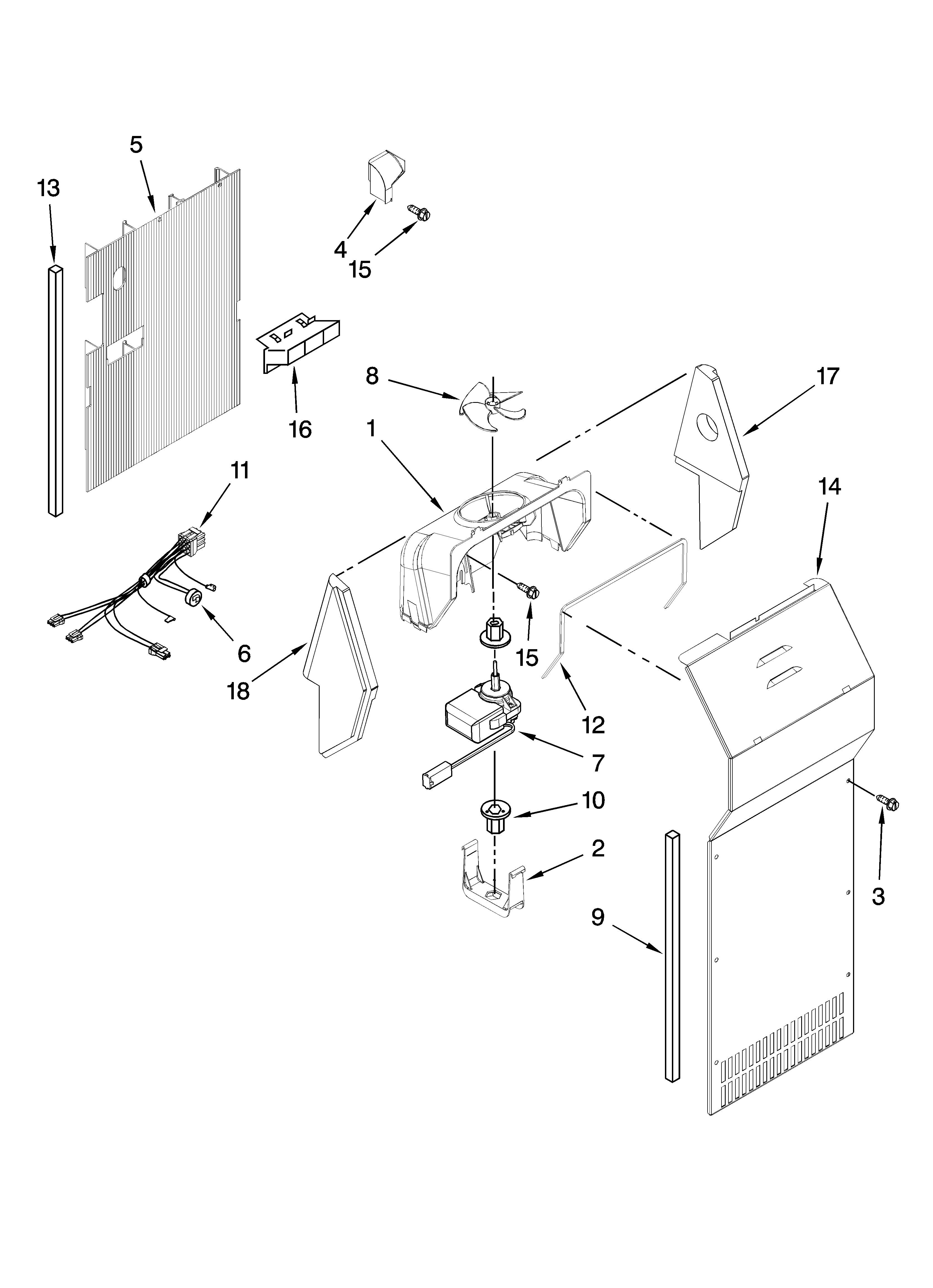 Air flow parts, optional parts (not included)