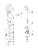 Motor and ice container parts