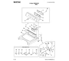 Maytag YMEDB700VQ0 top and console parts diagram