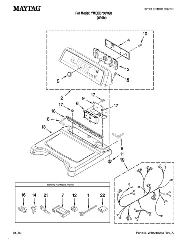 Top and console parts